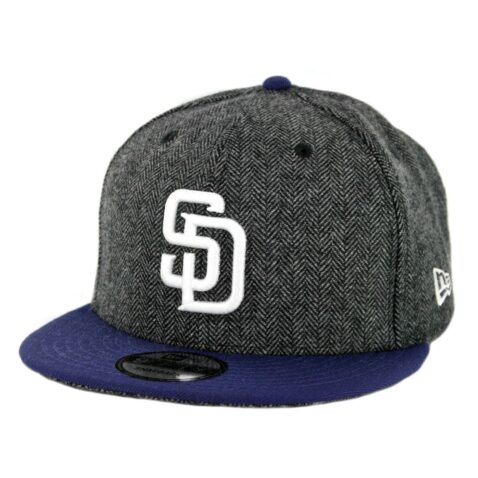New Era 9Fifty San Diego Padres Pattern Pop Snapback Hat Heather Graphite Navy