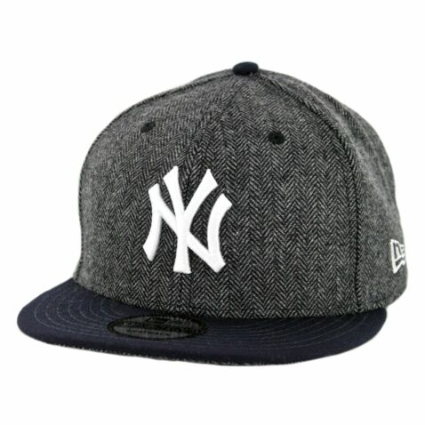 New Era 9Fifty New York Yankees Pattern Pop Snapback Hat Heather Graphite Dark Navy