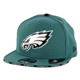 New Era 9Fifty Philadelphia Eagles Callout Trim Snapback Hat Midnight Green