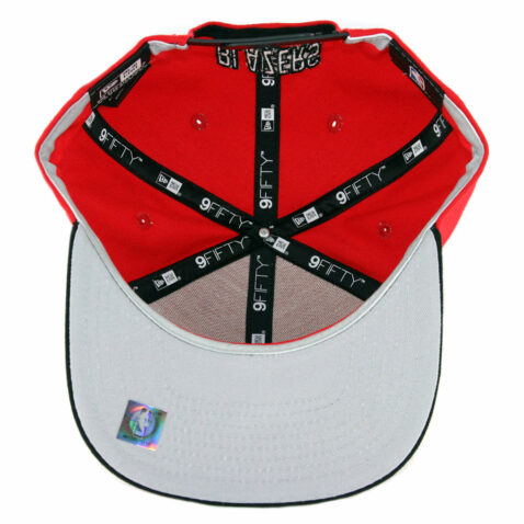 New Era 9Fifty Portland Trailblazers Nights 7 Snapback Hat Red Black