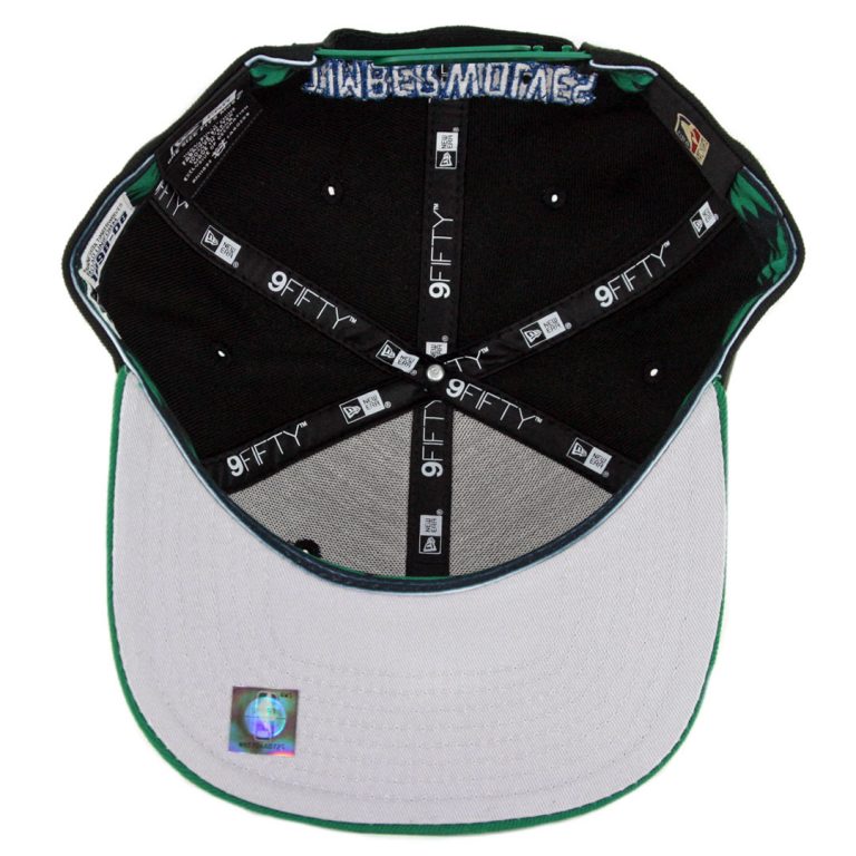 New Era 9Fifty Minnesota Timberwolves Nights 7 Snapback Hat Black Kelly Green-Inside New Era 9Fifty Minnesota Timberwolves Nights 7 Snapback Hat Black Kelly Green-Inside