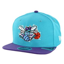 New Era 9Fifty Charlotte Hornets Nights 7 Snapback Hat Teal Purple