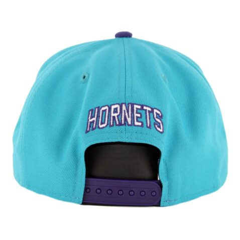 New Era 9Fifty Charlotte Hornets Nights 7 Snapback Hat Teal Purple