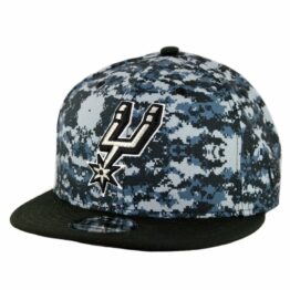 New Era 9Fifty San Antonio Spurs City Series 2018 Snapback Hat Digi Camo Blue