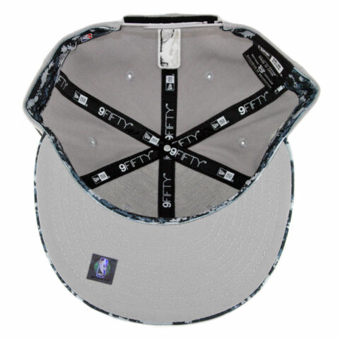 New Era 9Fifty San Antonio Spurs Alternate City Series 2018 Snapback Hat Grey Digi Camo Blue