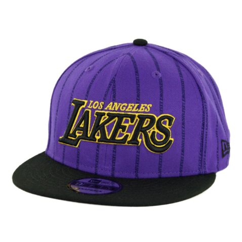 New Era 9Fifty Los Angeles Lakers City Series 2018 Snapback Hat Deep Purple Black