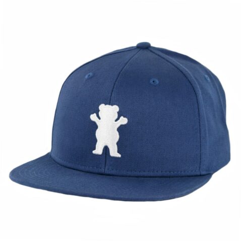 Grizzly OG Bear Snapback Hat Navy
