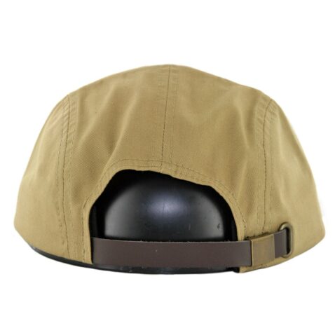 Brixton Stowell 5 Panel Strapback Hat Dark Khaki