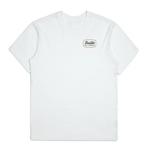Brixton Jolt Short Sleeve T-Shirt White Gold Navy