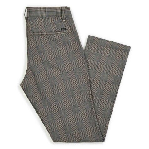 Brixton Reserve Chino Pant Grey Plaid