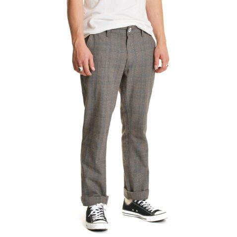 Brixton Reserve Chino Pant Grey Plaid