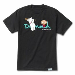 Diamond Supply Co x Family Guy OG Script T-Shirt Black