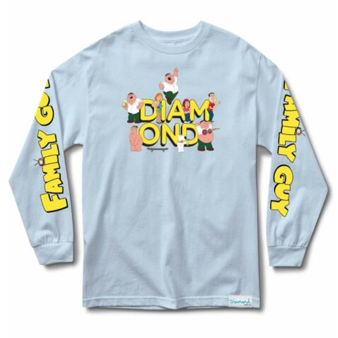 Diamond Supply Co x Family Guy Long Sleeve T-Shirt Powder Blue