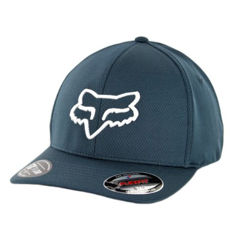 FOX Lithotype Flexfit Hat Navy White