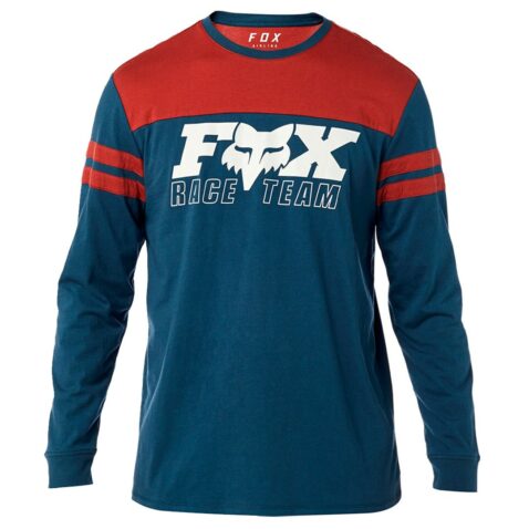FOX Race Team Long Sleeve Airline T-Shirt Navy Red