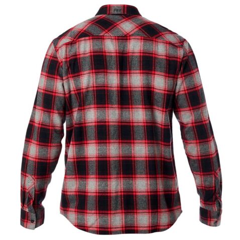 FOX Traildust Flannel Shirt Grey Red