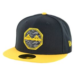 New Era 59Fifty Golden State Warriors City Series 2018 Fitted Hat Black Yellow