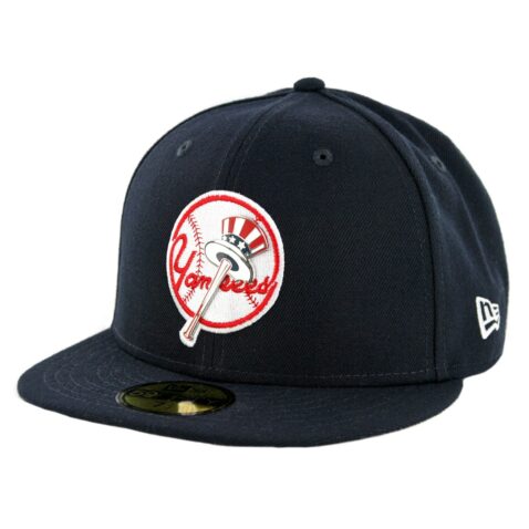 New Era 59Fifty New York Yankees Metal Thread Fitted Hat Dark Navy