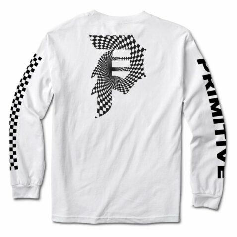 Primitive Dirty P Warp Long Sleeve T-Shirt White