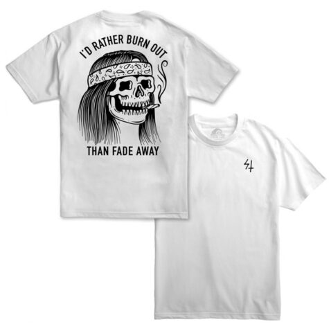 Sketchy Tank Burner T-Shirt White