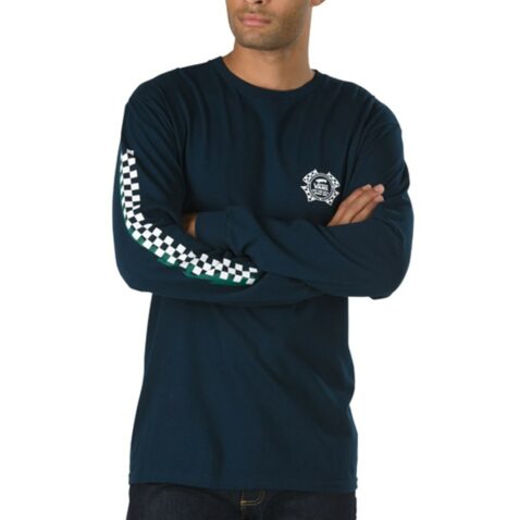 Vans Check It Long Sleeve T-Shirt Navy