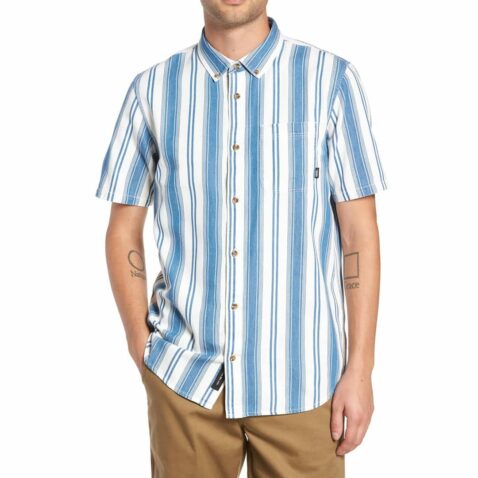 Vans Linden Short Sleeve Button Up Shirt Indigo