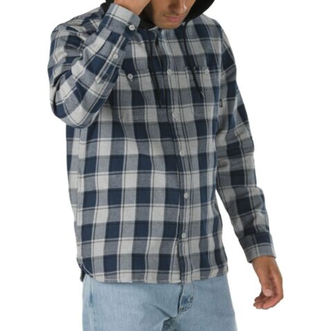 Vans Lopes Shirt Dress Blues Grey Heather