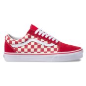 Vans Old Skool Primary Check Shoe Racing Red White