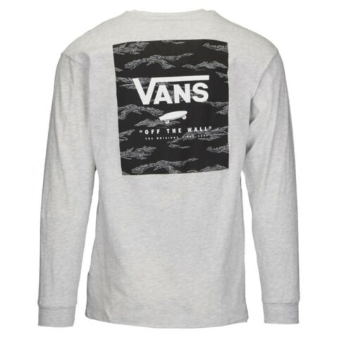 Vans Print Box Long Sleeve T-Shirt Ash Tiger Camo