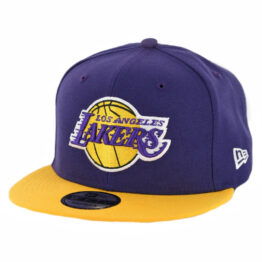 New Era 9Fifty Los Angeles Lakers TC 2 T Link Snapback Purple Gold