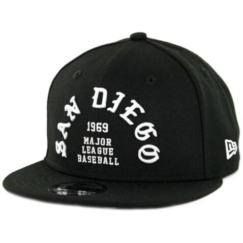 New Era 9Fifty San Diego Padres Team Deluxe II Snapback Hat Black