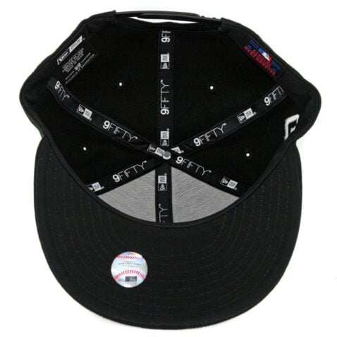 New Era 9Fifty San Diego Padres Team Deluxe II Snapback Hat Black - Image 3