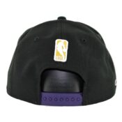 New Era 9Fifty Los Angeles Lakers 2 T Link Snapback Hat Black Purple-Back