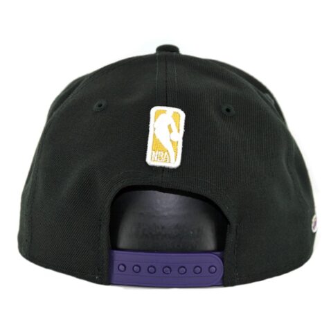New Era 9Fifty Los Angeles Lakers 2 T Link Snapback Hat Black Purple