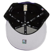 New Era 9Fifty Los Angeles Lakers 2 T Link Snapback Hat Black Purple-Inside