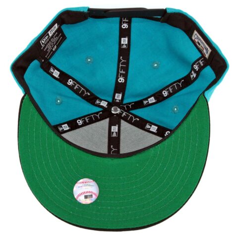 New Era 9Fifty Florida Marlins Cooperstown Logo Pack Snapback Hat Teal