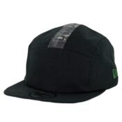 New Era Adjustable Los Angeles Dodgers Camo Hit Top Zip Clipback Hat Black Woodland Camo