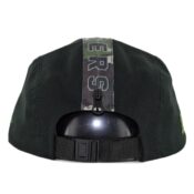 New Era Adjustable Los Angeles Dodgers Camo Hit Top Zip Clipback Hat Black Woodland Camo-Back