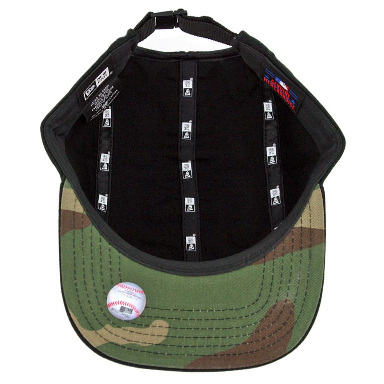 New Era Adjustable Los Angeles Dodgers Camo Hit Top Zip Clipback Hat Black Woodland Camo-Inside New Era Adjustable Los Angeles Dodgers Camo Hit Top Zip Clipback Hat Black Woodland Camo-Inside
