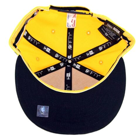 New Era 9Fifty Golden State Warriors Color Flip Snapback Hat Gold Black