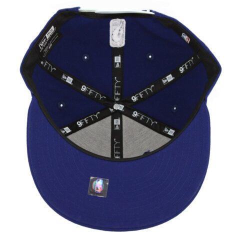 New Era 9Fifty Los Angeles Lakers Wordmark Snapback Hat Dark Royal - Image 3