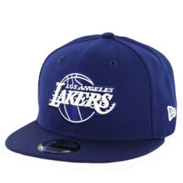 New Era 9Fifty Los Angeles Lakers Snapback Hat Dark Royal