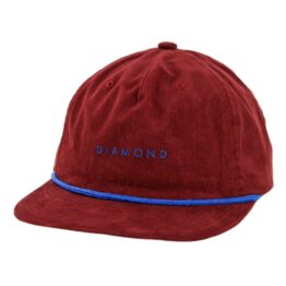 Diamond Supply Co Leeway HOL18 Snapback Hat Burgundy