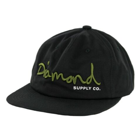 Diamond Supply Co OG Script Strapback Hat Black