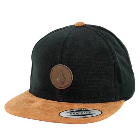 Volcom Quarter Fabric Snapback Hat Charred