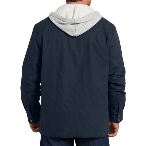Dickies TJ203 Hooded Duck Quilted Shirt Jacket Dark Navy