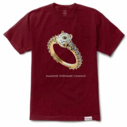 Diamond Supply Co Hardware Ring T-Shirt Burgundy
