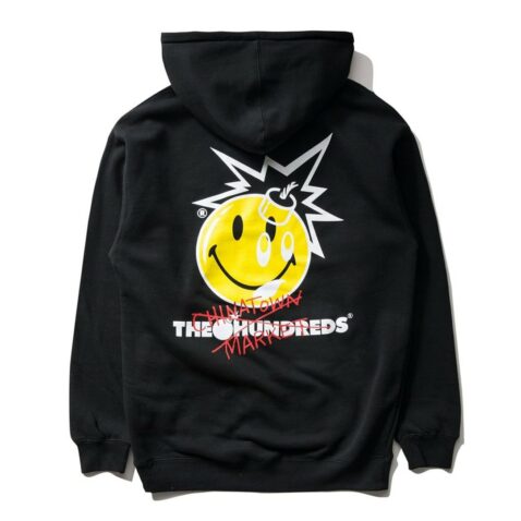 The Hundreds x Chinatown Crossout Adam Pullover Hooded Sweatshirt Black