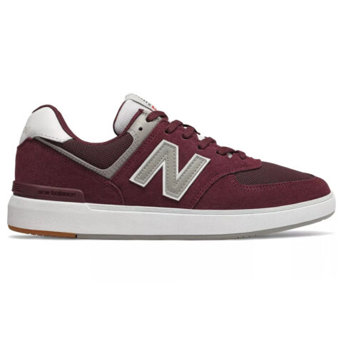 New Balance 574 Shoe Burgundy White