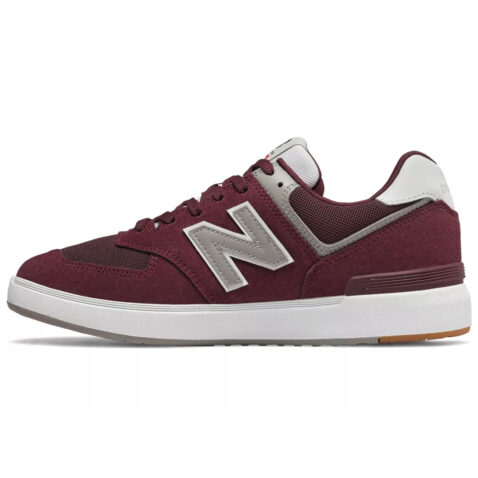 New Balance 574 Shoe Burgundy White